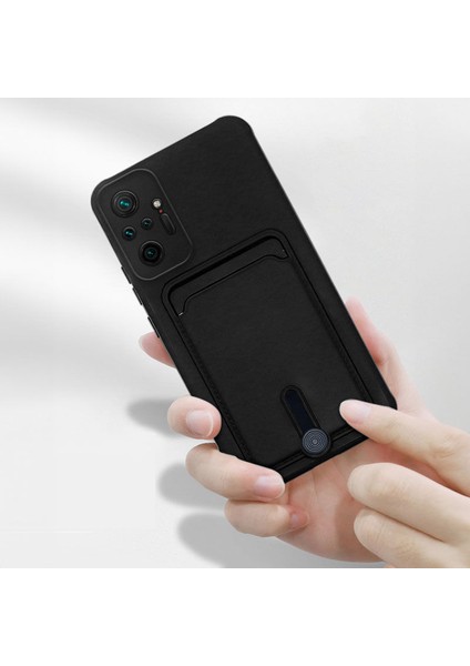 Xiaomi Redmi Note 10 Pro Max Uyumlu Kılıf Zebana Kartlıklı Sweet Yumuşak Silikon Kılıf Siyah fiyatları