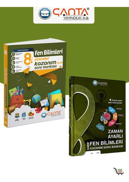 8. Sınıf Fen Bilimleri Etkinlikli ve Zaman Ayarlı Soru Bankası Seti 2 Kaynak modelleri