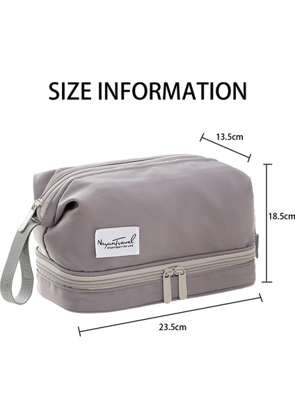 Makyaj Çantası - Çift Katlı Kozmetik Çantası, Büyük Tuvalet Çantası (Yurt Dışından) fiyatları