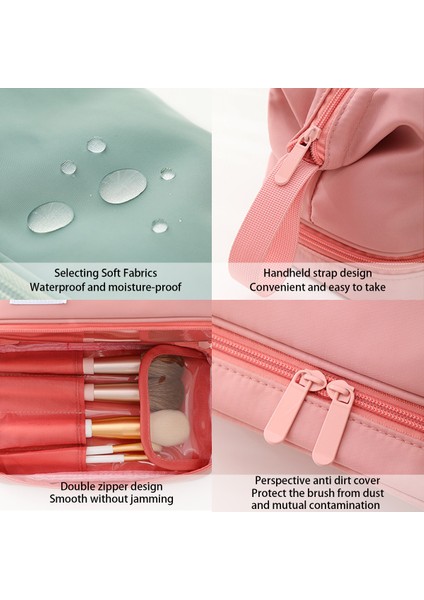 Makyaj Çantası - Çift Katlı Kozmetik Çantası, Büyük Tuvalet Çantası (Yurt Dışından) modelleri