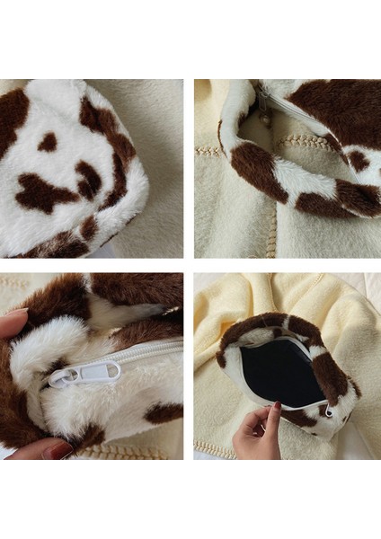 Kadın Kızlar Moda Peluş Baskı Debriyaj Çanta (Yurt Dışından) fiyatları