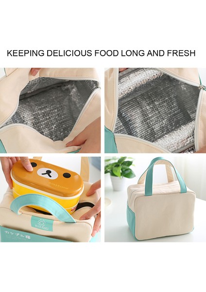 Kullanışlı Isı Soğutucu Öğle Yemeği Çantası - Cepli Dayanıklı Sap (Yurt Dışından)