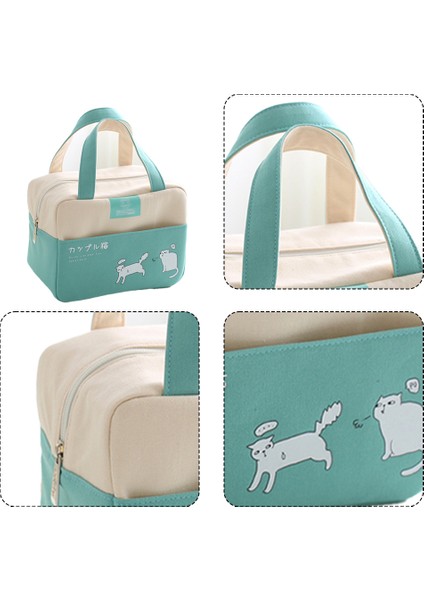 Kullanışlı Isı Soğutucu Öğle Yemeği Çantası - Cepli Dayanıklı Sap (Yurt Dışından) fırsatları