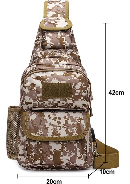 Single Strap Crossbody Bag: Tactical Chest Bag (Yurt Dışından)