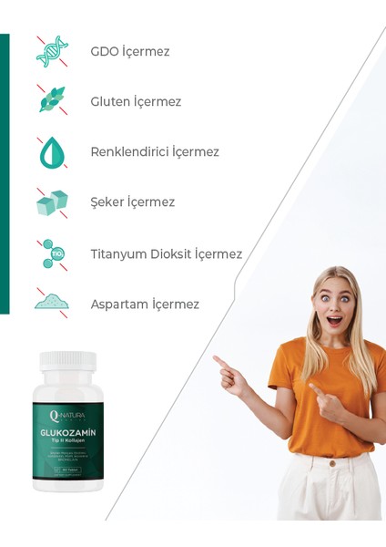 Glukozamin Tip 2 Kollajen 60 Tablet