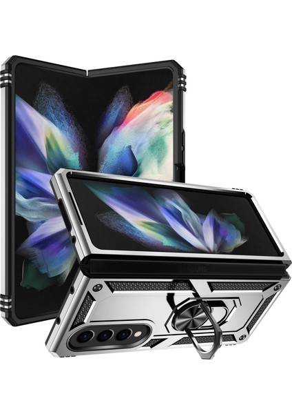 Samsung Galaxy Z Fold4 Halka Tutuculu Darbeye Dayanıklı Telefon Kılıfı (Yurt Dışından)