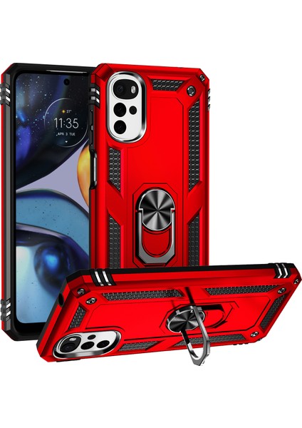 Motorola Moto G22 Halka Tutuculu Darbeye Dayanıklı Telefon Kılıfı (Yurt Dışından) fiyatları