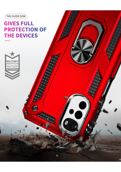 Motorola Moto G22 Halka Tutuculu Darbeye Dayanıklı Telefon Kılıfı (Yurt Dışından) modelleri