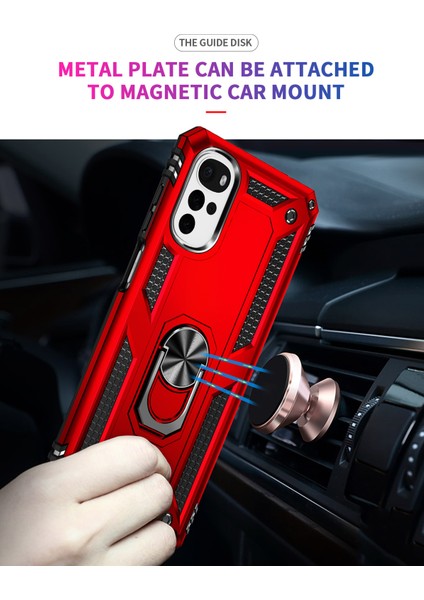 Motorola Moto G22 Halka Tutuculu Darbeye Dayanıklı Telefon Kılıfı (Yurt Dışından) fırsatları