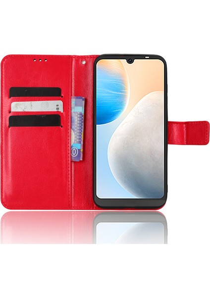 Tecno Pop 6 Için Deri Cüzdan Telefon Kılıfı (Yurt Dışından)