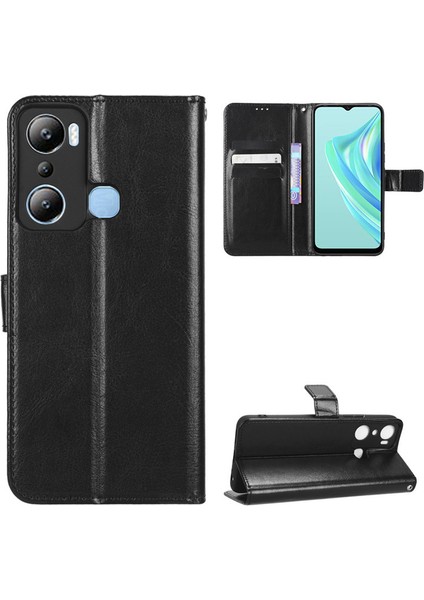 Infinix Hot 20I/X665C Için Deri Cüzdan Telefon Kılıfı (Yurt Dışından)