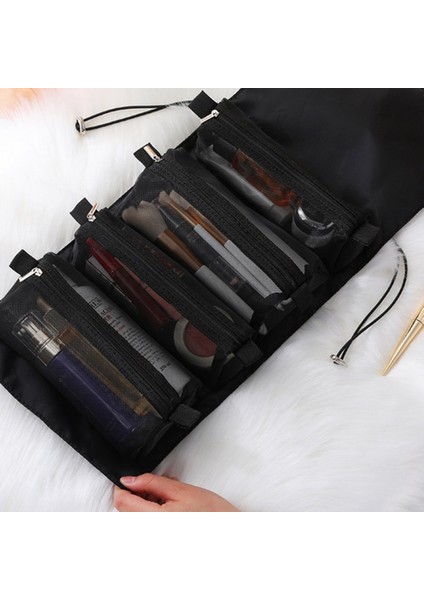 Roll-Up Tuvalet Organizatörü - Katlanır Kozmetik Seyahat Çantası (Yurt Dışından) fırsatları