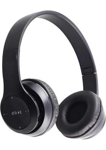 AS-K02 47 Şarjlı Kablosuz Kulaklık Bluetooth Mikrofonlu Kulaküstü Kulaklık Katlanabilir