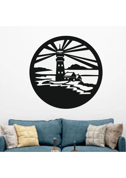 Deniz Feneri Dekoratif Ahşap Duvar Dekoru modelleri