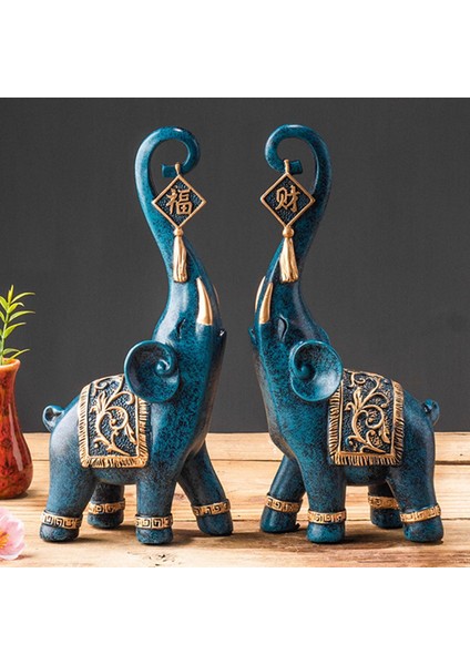 2 Adet Lüks Fil Heykelleri Hayvan Dekorasyon Ev Dekorasyon Heykelcik (Yurt Dışından) fırsatları