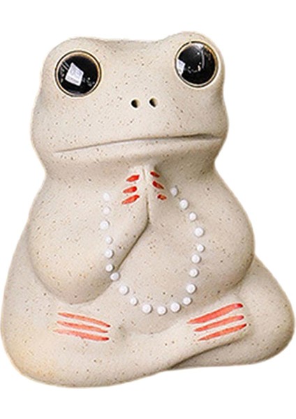 Çay Pet Süs Kurbağa Heykeli Kitaplık Çin Çay Dekorasyon Masaüstü Oturma (Yurt Dışından)