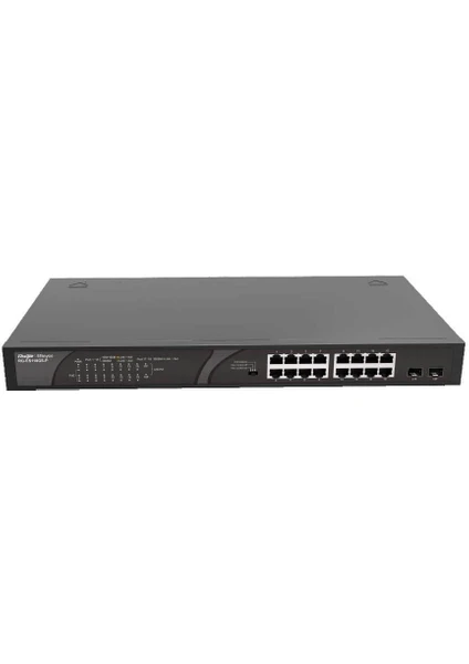 RUIJIE  REYEE RG-ES118GS-P 16 PORT 10/100/1000 16 PORT POE 2 X SFP  247W YONETILEMEZ RACK MOUNT SWITCH Resim-2