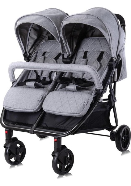 Duo İkiz Bebek Arabası – Grey