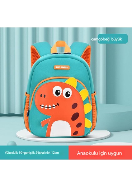 Yeni Anaokulu Okul Çantası - Karikatür Sevimli Dinozor Okul Çantası - Büyük L (Yurt Dışından)