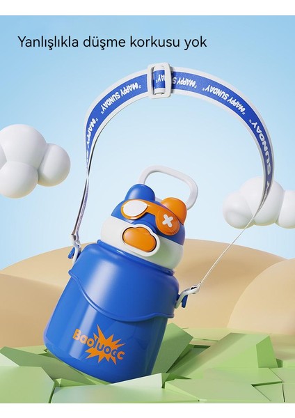 Çocuklar Için 316 Paslanmaz Çelik Hassas Su Bardağı - Müşteriler Için Büyük Tüketim Çizgi Film Saman Bardağı 650ML (Yurt Dışından) indirimleri