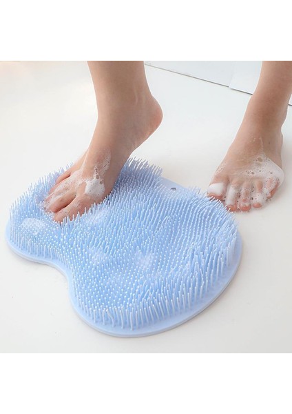 Tembel Sırt Fırçalama Eseri - Sürtünme Ayak Pedi Banyo Banyo Fırçası - Ayak Yıkama Masaj Minderi Kaymaz Ayak Pedi (Yurt Dışından)