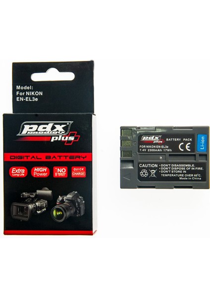 Nikon D700 SLR Uyumlu Pdx En-el3e Batarya
