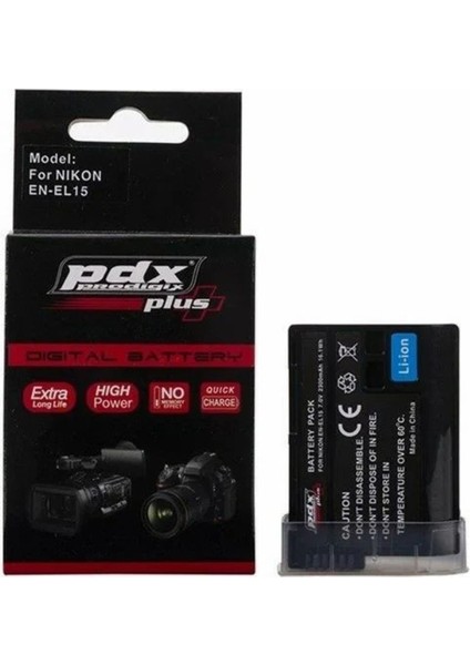 Nikon D750 İçin Pdx EN-EL15, Lion Batarya, Pil