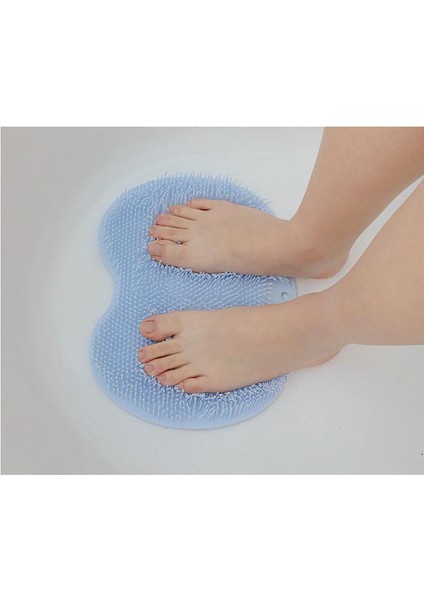 Tembel Sırt Fırçalama Eseri - Sürtünme Ayak Pedi Banyo Banyo Fırçası - Ayak Yıkama Masaj Minderi Kaymaz Ayak Pedi (Yurt Dışından) fırsatları