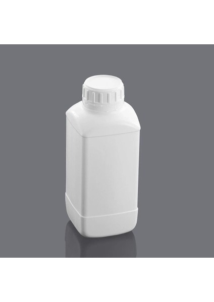 Plastik Kare Şişe 1000 mL - Beyaz Kapaklı Şişe - 50 Adetlik Toptan Set - Kilit Kapaklı Sızdırmaz Şişe modelleri