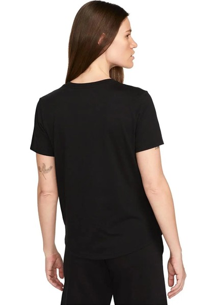 Sportswear Essential Kadın Siyah Günlük Stil T-Shirt - DX7906-010 fiyatları
