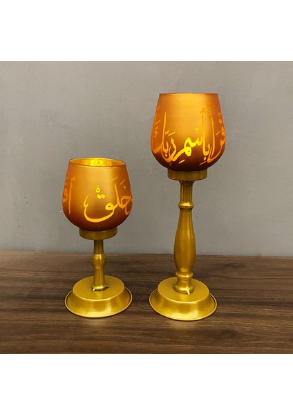 Ramazan Tealight Sahipleri Şınma Yıldönümü Kutlaması Altın (Yurt Dışından)