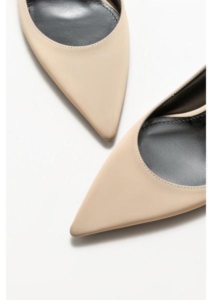 Bej Kadın Stiletto modelleri