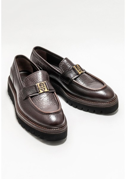 Kahve Deri Erkek Klasik Loafer fiyatları