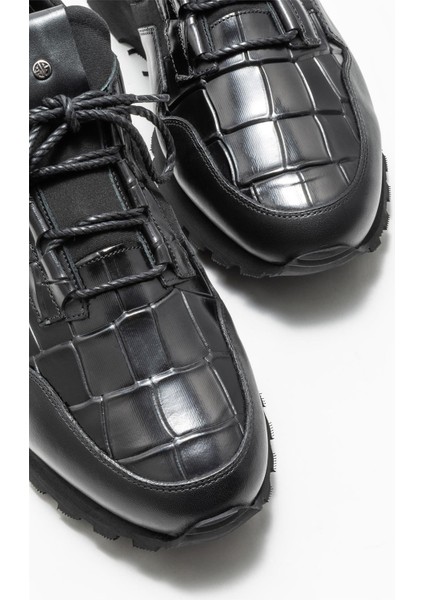 Siyah Deri Erkek Günlük Ayakkabı modelleri