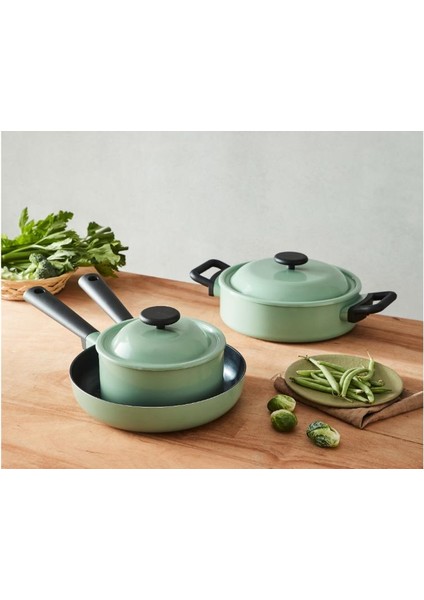 Decore Seramik Tava Yeşil-Mint 26 cm
