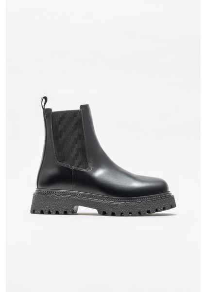 Siyah Deri Kadın Günlük Bot