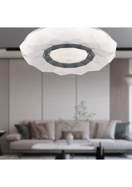 Paris Tekli Beyaz 3 Renkli 61 Watt Ledli Modern Oturma Odası, Koridor, Salon LED Avize