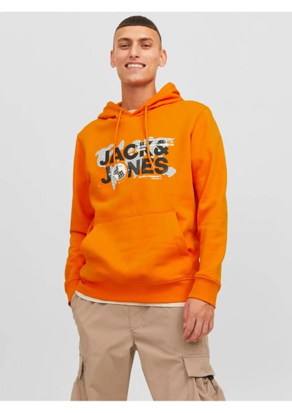 Erkek Sweatshirt Jcodust Turuncu/orange 13W42JCODUST