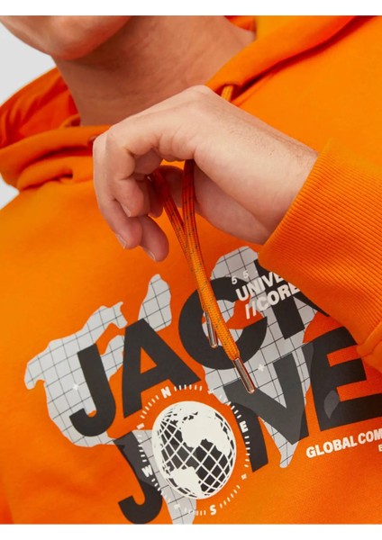 Erkek Sweatshirt Jcodust Turuncu/orange 13W42JCODUST fırsatları