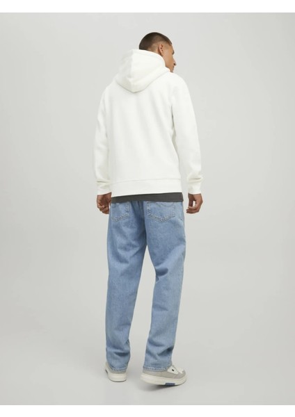 Erkek Fermuarlı Sweatshirt Jjestar Hood 0830 Ekru/ecru 13W42STARZ