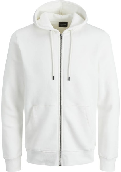 Erkek Fermuarlı Sweatshirt Jjestar Hood 0830 Ekru/ecru 13W42STARZ