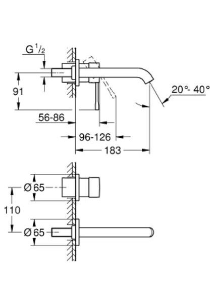 Essence Iki Delikli Lavabo Bataryası - 29192DL1