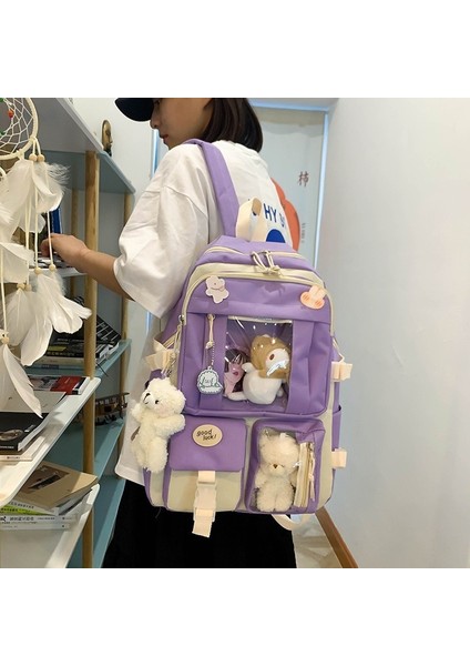 5 Parça Okul Çantası Seti (Yurt Dışından) modelleri