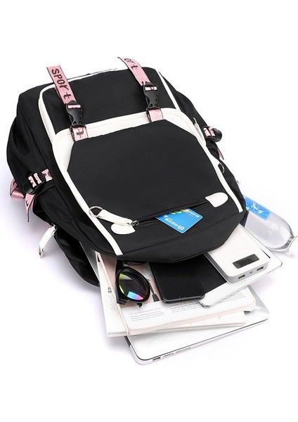 Su Geçirmez USB Bağlantı Noktalı Okul Sırt Çantası (Yurt Dışından) modelleri