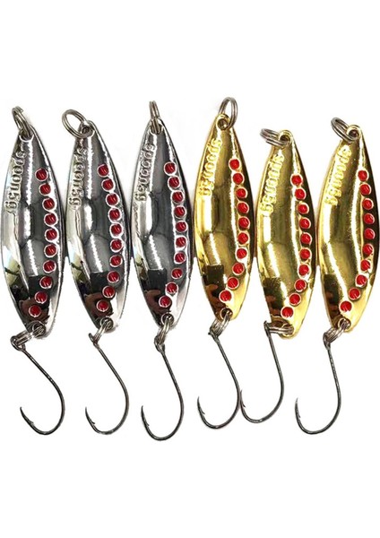10 Adet Roadbait Metal Pullu Lance Sülük Roadbait Tatlısu Levrek Crossbill Yayın Balığı Için 2.5-25G (Yurt Dışından)