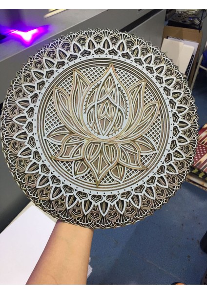 Mandala Kapalı Oturma Odası Metal Dekorasyon El Sanatları (Yurt Dışından)