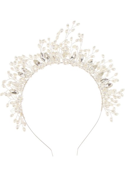 Kadın Düğün Inci Rhinestones Taç Bandı Tiara Headdress (Yurt Dışından) fiyatları