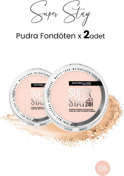 Superstay Hibrit Pudra-Fondöten 05 x 2 Adet
