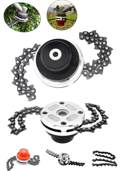 Motorlu Tırpan Universal Metal Başlık | Zincirli Tırpan Aparatı Başlığı Ot Çalı Biçme Seti fiyatları
