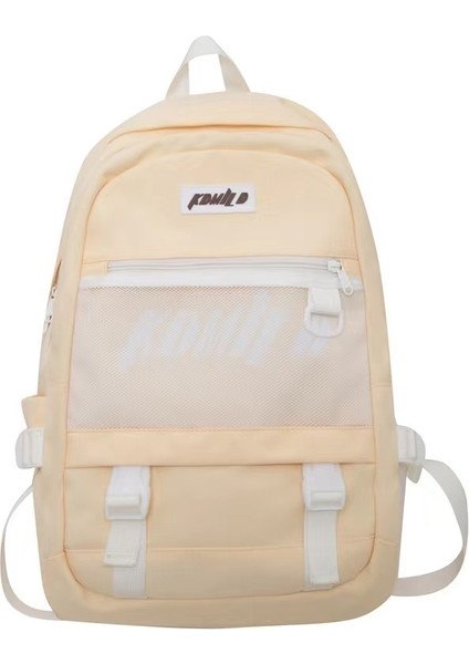 Orta ve Lise Öğrencileri Retro Iş Kıyafeti Sırt Çantası Kore Versiyonu Moda ve Serin Erkek Üniversite Öğrencisi Okul Çantası Kız Sırt Çantası (Yurt Dışından)